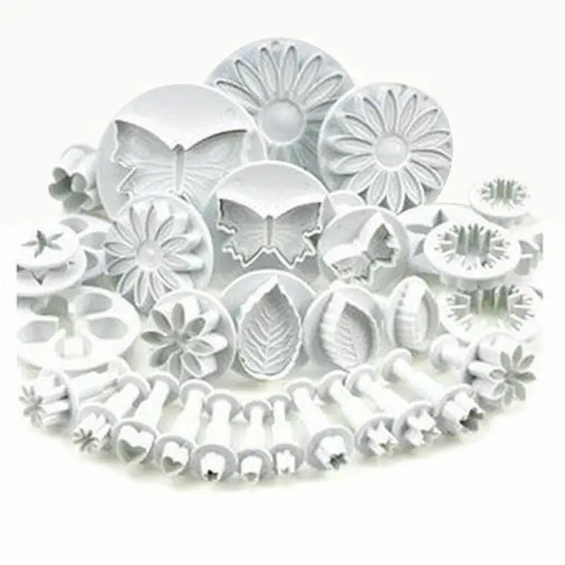 Multi Styles Kitchen Cookie DIY Molds, Housewife Cake Pastry Molds, Flower Leaf Butterfly Heart Shape Mold 3D Bakeware Sets