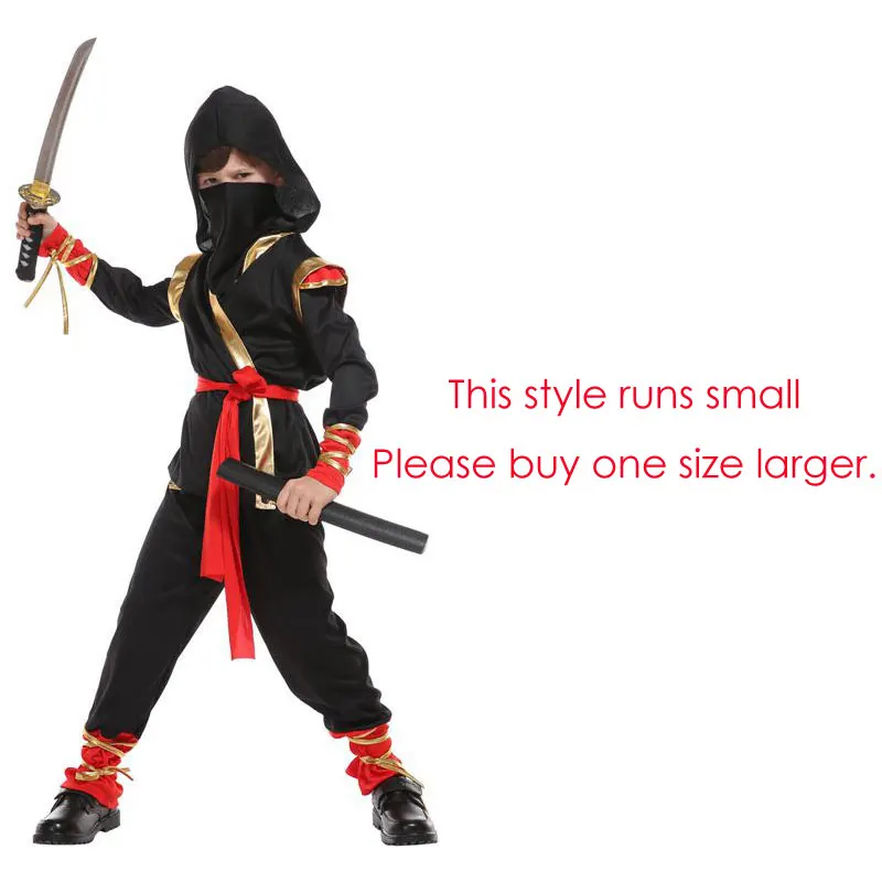 Déguisement de combattant ninja rouge pour enfant