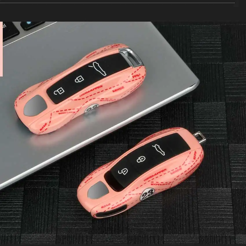 Car Key case Decorative Shell For Porsche Cayenne Panamera 911 Macan Carman Boxster Keyless Remote Case Side Shell Cap