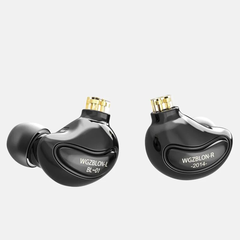 Keephifi blon bl01 fone de ouvido 10mm biologia fibra diafragma fone dj correndo iem destacável 2pin cabo earbud bl03 bl05