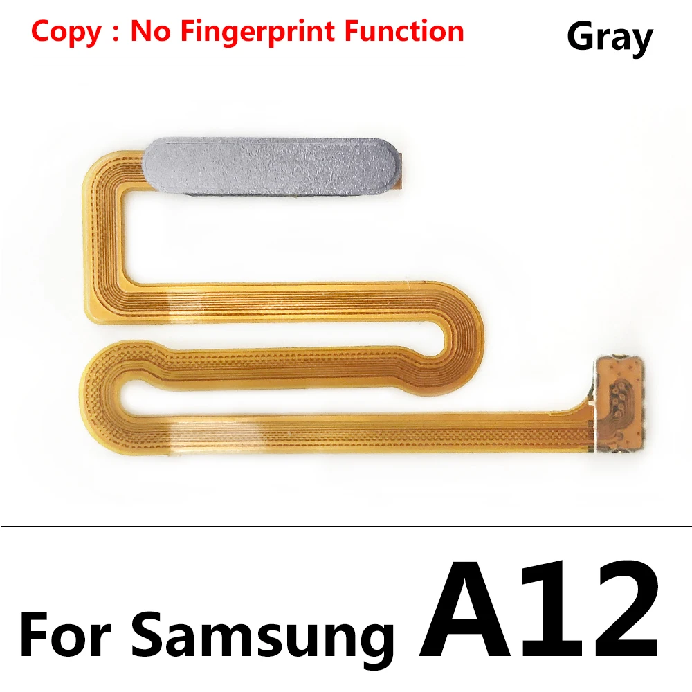 Tested Power on/off Volume Key Button For Samsung A12 ID Home Button Fingerprint Menu Return Key Recognition Sensor Flex Cable