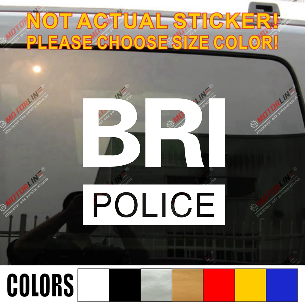 BRI Research and Intervention Brigade French Car Vinyl Decal Sticker pick size color die cut no background