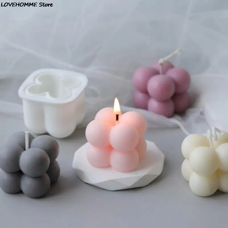 Hot Sale Silicone DIY Candles Mould Candles mold Aromatherapy Plaster Candle 3D Hand-made Sugar Cake Silicone Mold Art Tools image 6