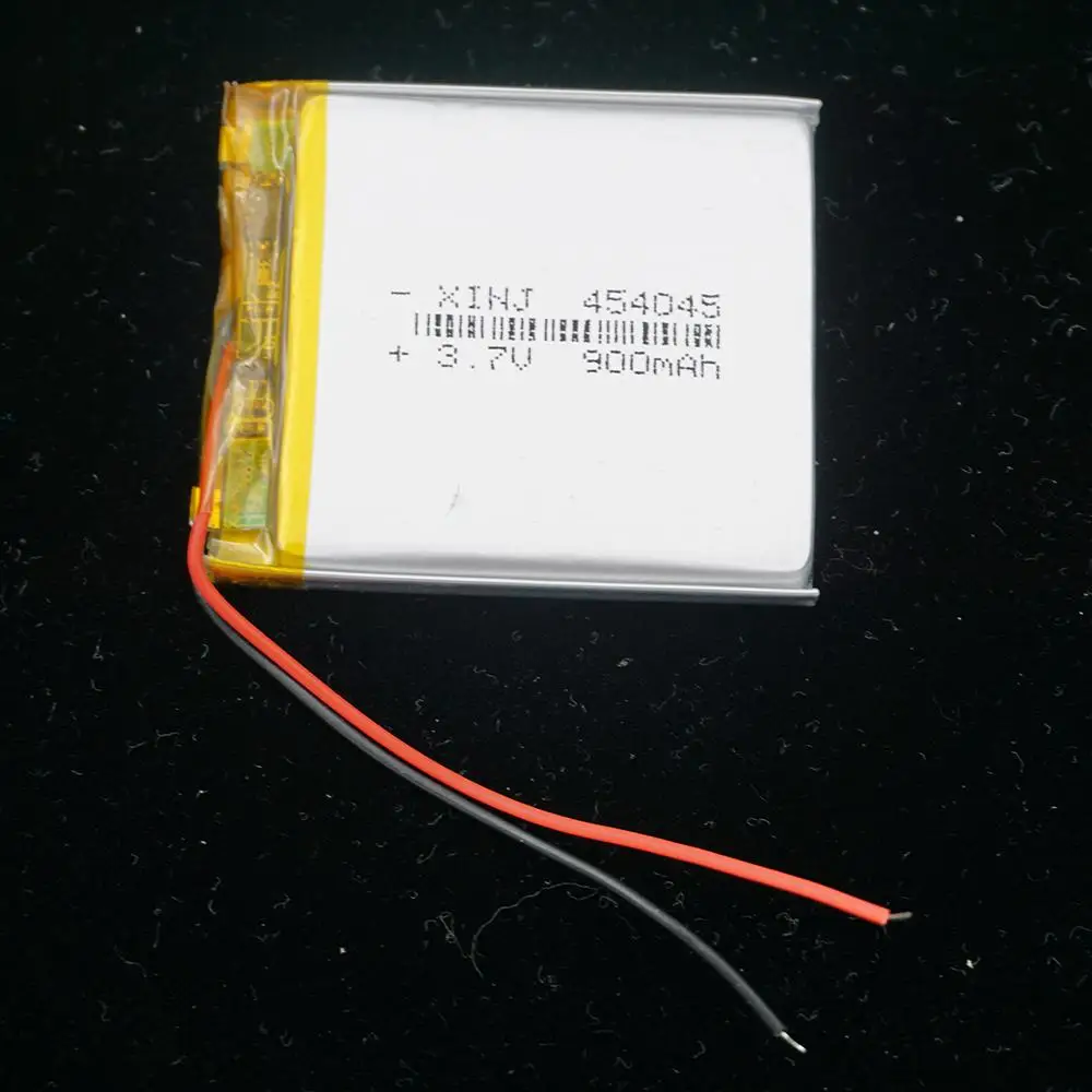 

3.7V 900 mAh 454045 Rechargeable Polymer Li Lithium Lipo Battery Accumulator Cell For LED GPS Driving Recorder DIY Tablet PC