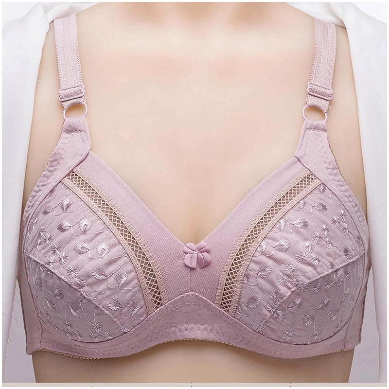 Reggiseno push-up da donna senza ferretto sealmess classico senza bordi biancheria intima confortevole pizzo sexy bralette foderato in cotone traspirante C23