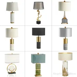 American Luxury Table Lamp Marble Table Lights Post-modern Simple Living Room Designer Model Room Bedside Lamp Home Deco  Lamp