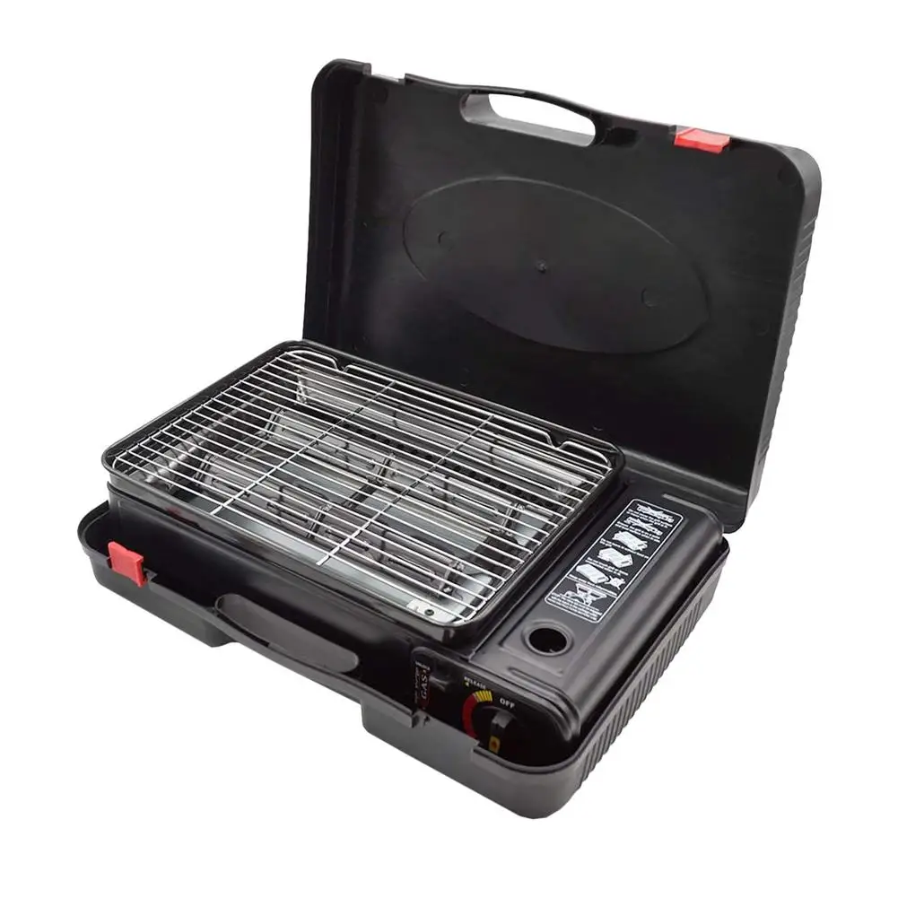 

Outdoor BBQ Grill - Barbecue Camping Oven Camping Grill With Carrying Case Three-in-One Griddle For Picnic Outdoor Travel