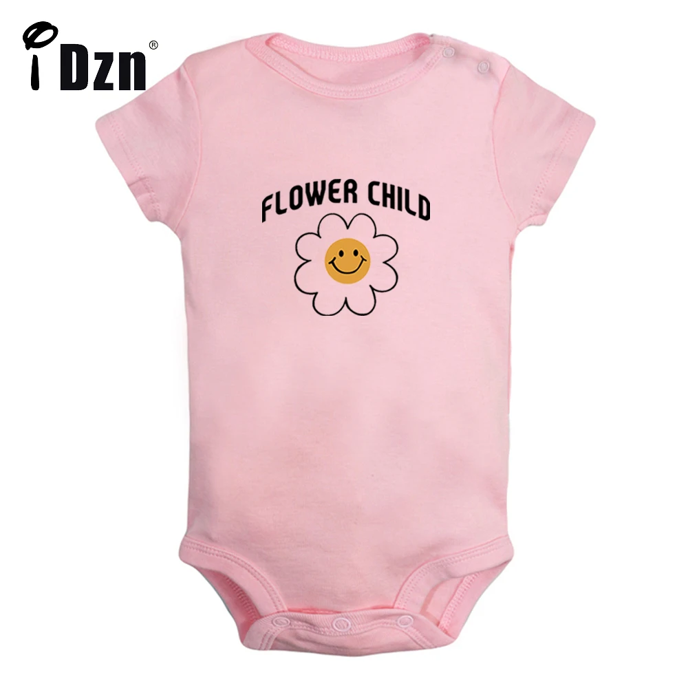 

iDzn Summer NEW Flower Child Baby Boys Fun Rompers Baby Girls Cute Bodysuit Infant Short Sleeves Jumpsuit Newborn Soft Clothes