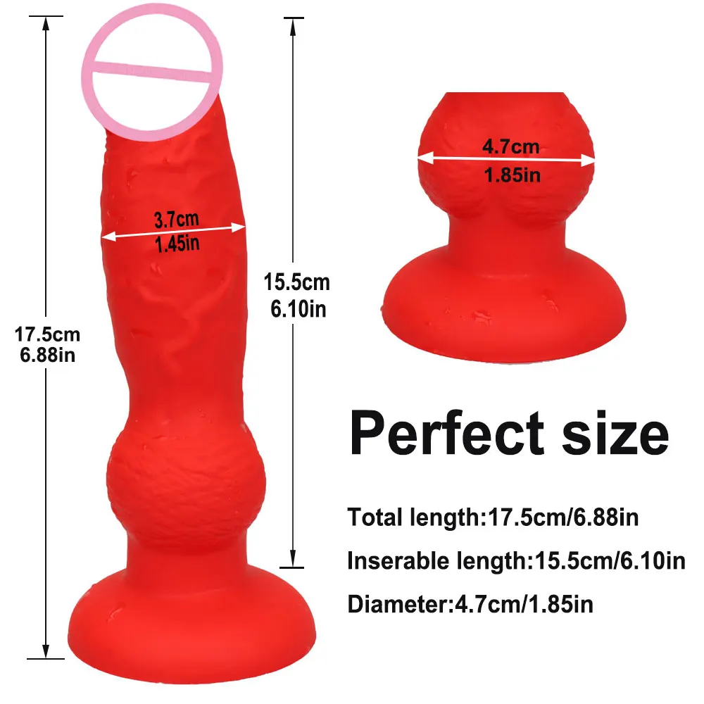 Big Realistic Red & Black Colorful Animal Horse Monster Dildo Dog Wolf Fake Penis Sex Toy For Women Female Masturbate Adult Game