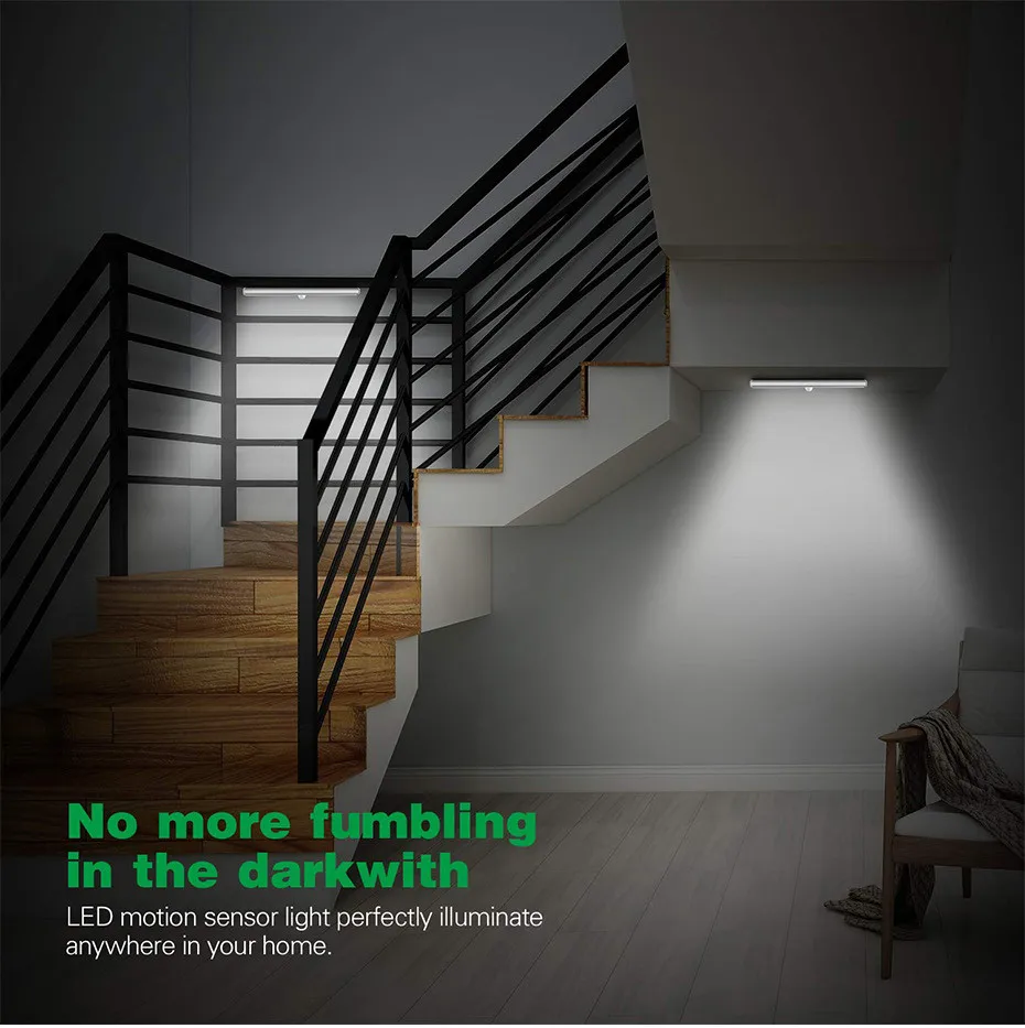 LED Wireless Lamp Under Cabinet led Bed Lights With Pir Motion Sensor lamp Kitchen USB Rechargeable lighting  Stairs Wardrobe