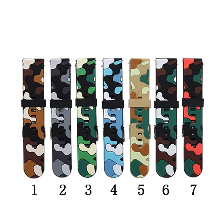 22mm Silicon Leather strap For Fossil Gen 5 Carlyle HR Julianna HR Band for Fossil Sport 43mm / Q Explorist HR Gen 4 Belt Band