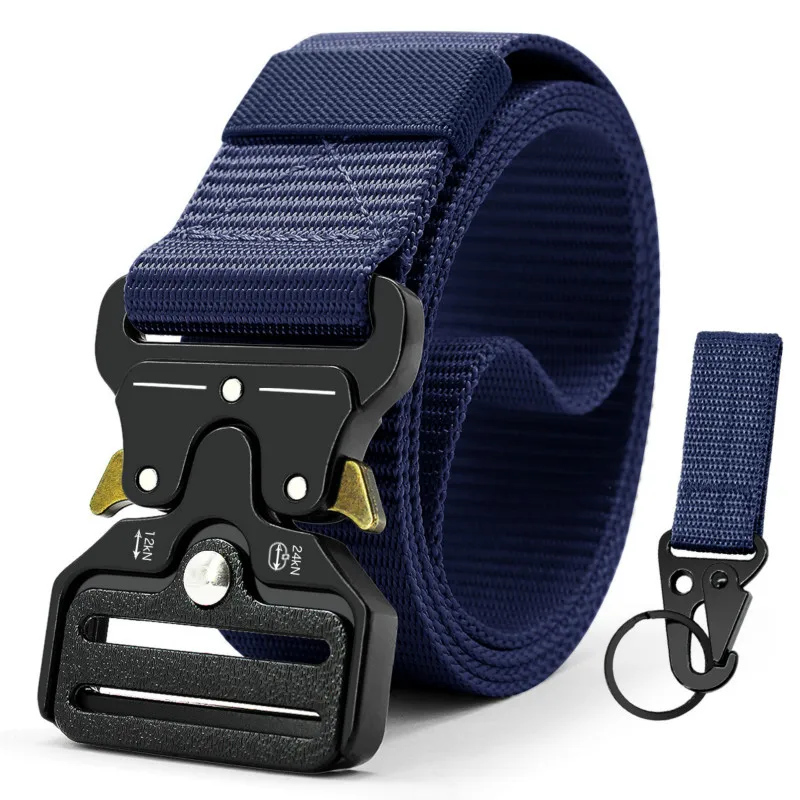 

New Nylon Tactical Belt Military High Quality Men's Women Training Belt Metal Multifunctional Buckle Outdoor Battle Sports 3.8cm