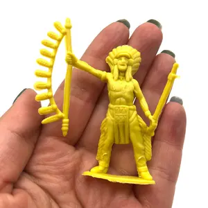 Plastik -Militärsoldatenmodell, Cowboy -Krieger, indischer Soldat Playset, DIY Educational Accessoires Kit, Toy Boy, 5 cm, 40 Prozent pro Set Hauptverkäufe für indische Puppen - №1