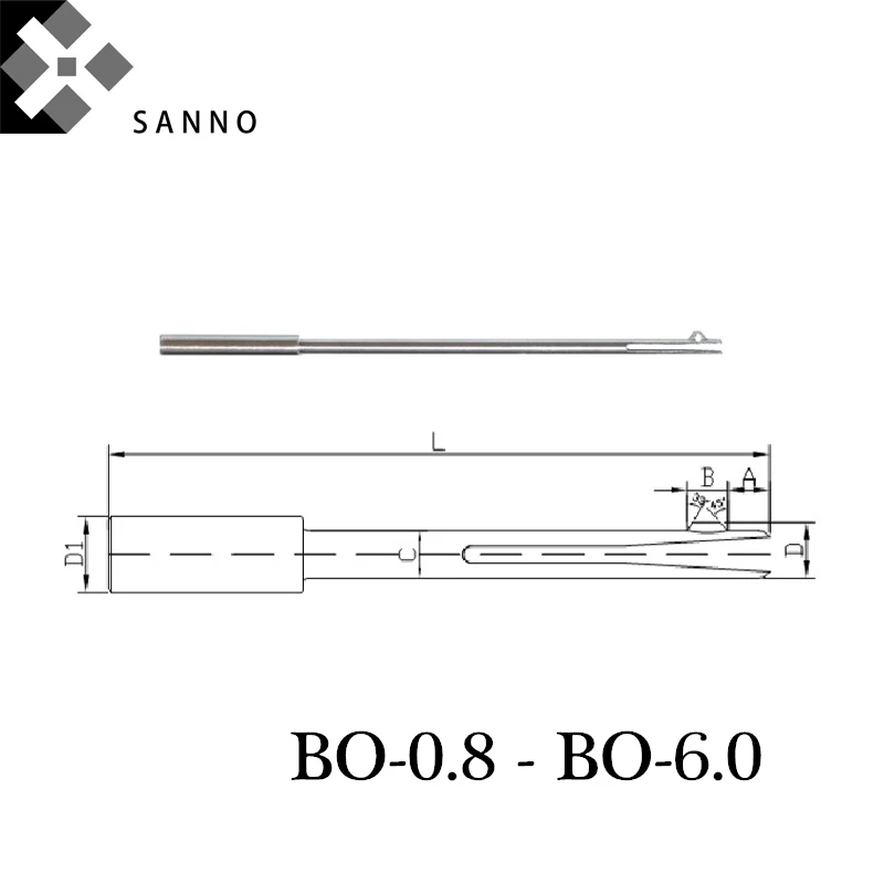 Internal hole chamfer cutter positive & negative single flute chamfer BO-0.8 -BO6.0 through-hole burr off tools deburring tool