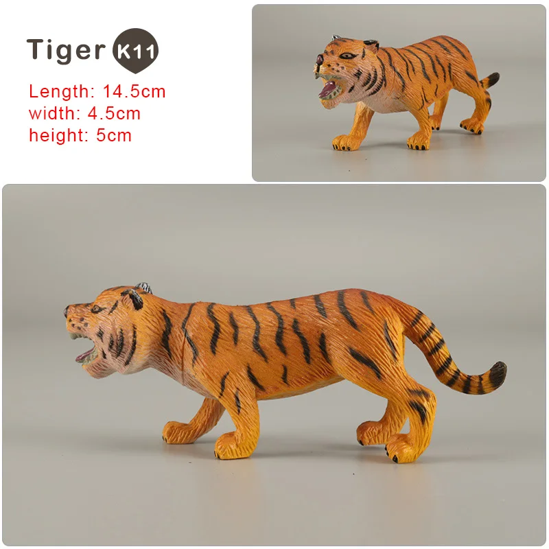 Simulation Tiger Lion Leopard Antelope Deer Lioness Zebra Donkey Animal Model Figurine Home Decor Decoration Accessories Modern