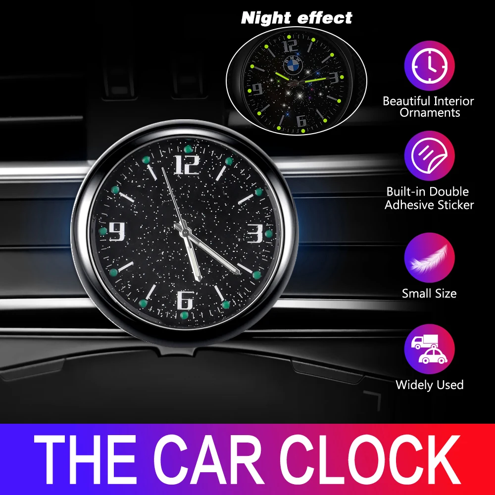 

Car Luminous Clock Diamond Star Clock Gallbladder Watch Car Interior Car Watch Car Digital Clock Display Jewelry