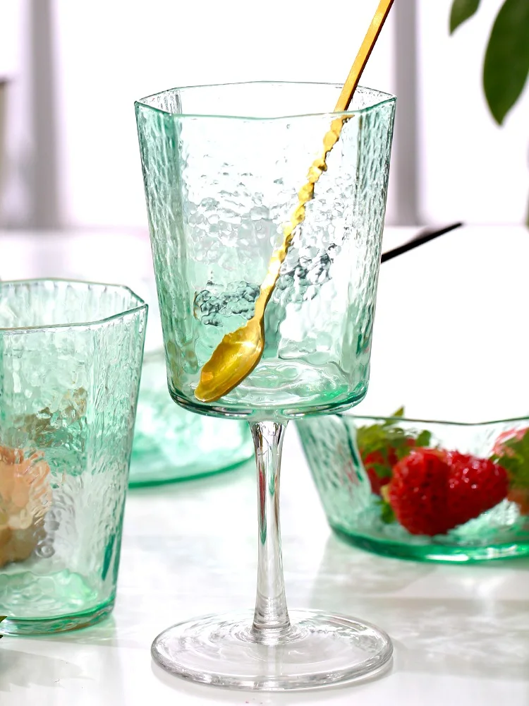 

Creative Wine Glasses, Colorful Glass Goblet, Champagne Glasses Cups, Octagonal Cup, Home Water Cup, Wedding Glasses, Drinkware