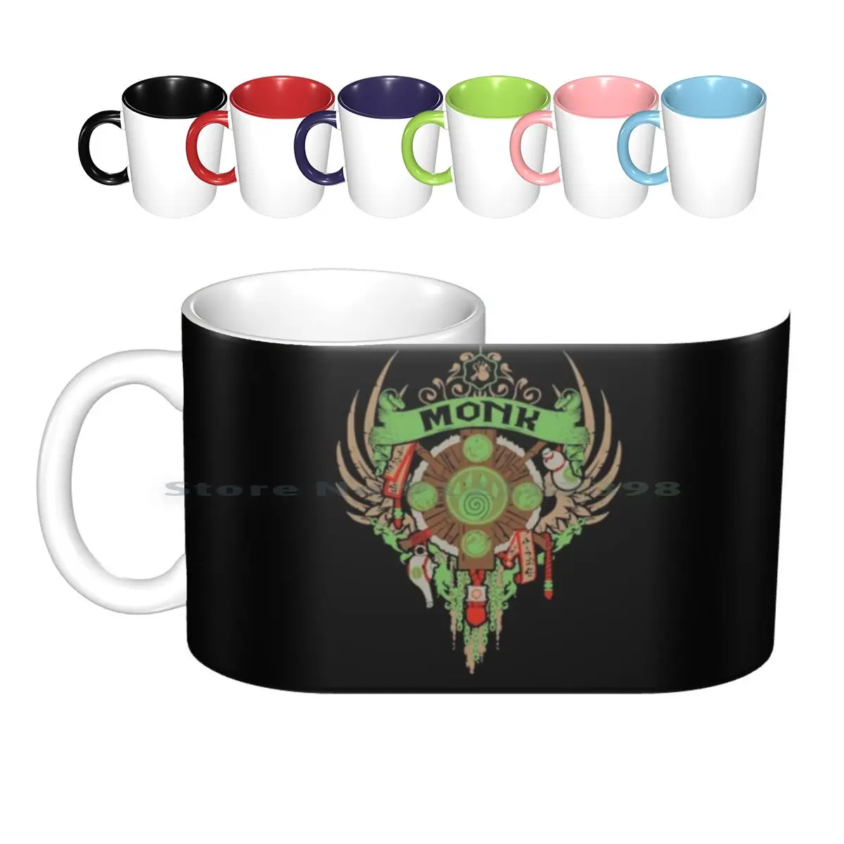 Monk-Elite Edition-Ceramic Mugs Coffee Cups Milk Tea Mug World Of Wow World Of Fangirl World Of Battle Of Azeroth World Of Fan