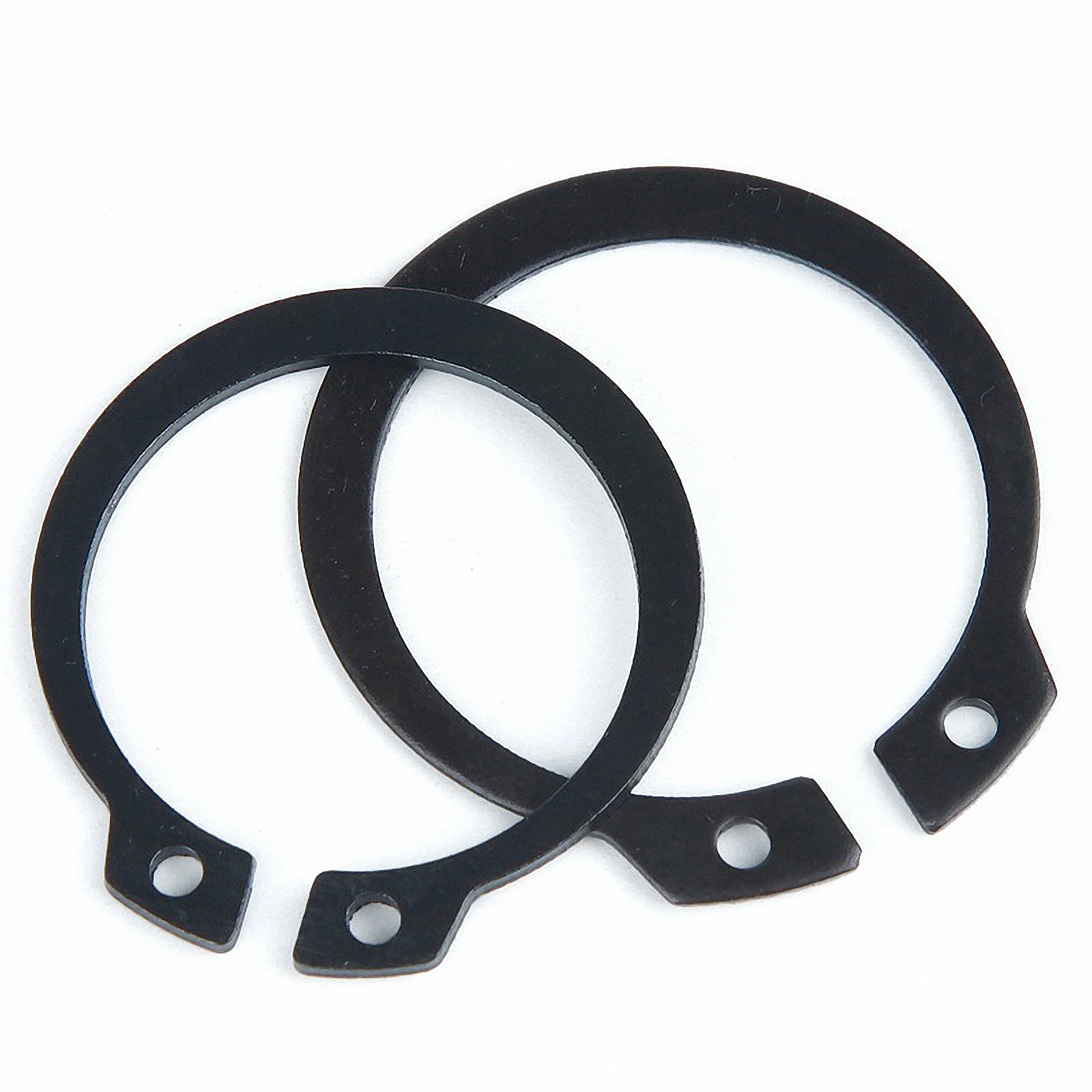 2-100pcs Black Circlips External C-type Clip Retaining Rings 65MN Steel M3 - M75 Shaft Collar Washer Fastener GB894