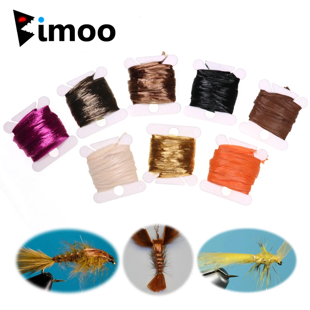 Bimoo Materiał do wiązania much Szwajcarska słoma Skrzydło owada Futerał Syntetyczny materiał foliowy Chrząszcz Stonefly Scud Streamer Fly Back Body