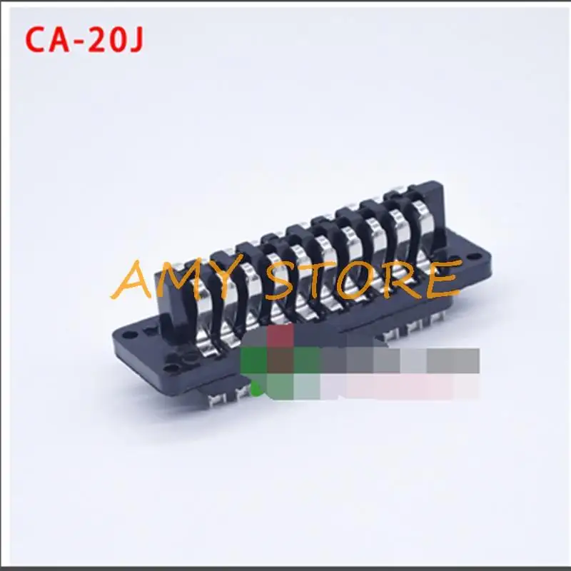 1 Hình Chữ Nhật Nam Nữ 20 Pin Tiếp Xúc Kim Loại Hàng Không Cắm Ổ Cắm Cổng Kết Nối Khối Đen CA-20J/K