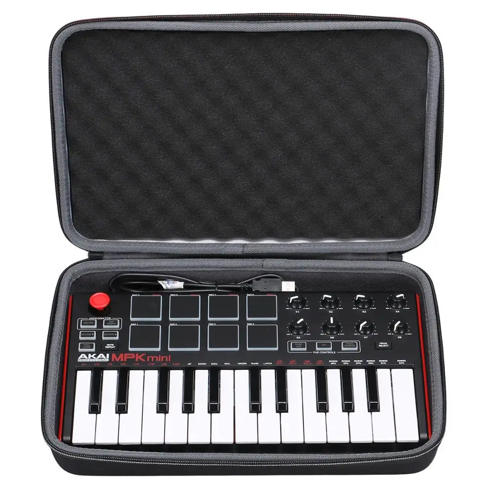 XANAD Waterproof EVA Hard Case for Akai Professional MPK Mini MKII