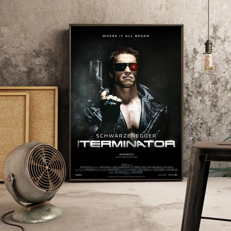 

The Terminator Movie Art Posters Canvas Painting Posters and Prints Cuadros Wall Art Picture for Living Room Home Decor