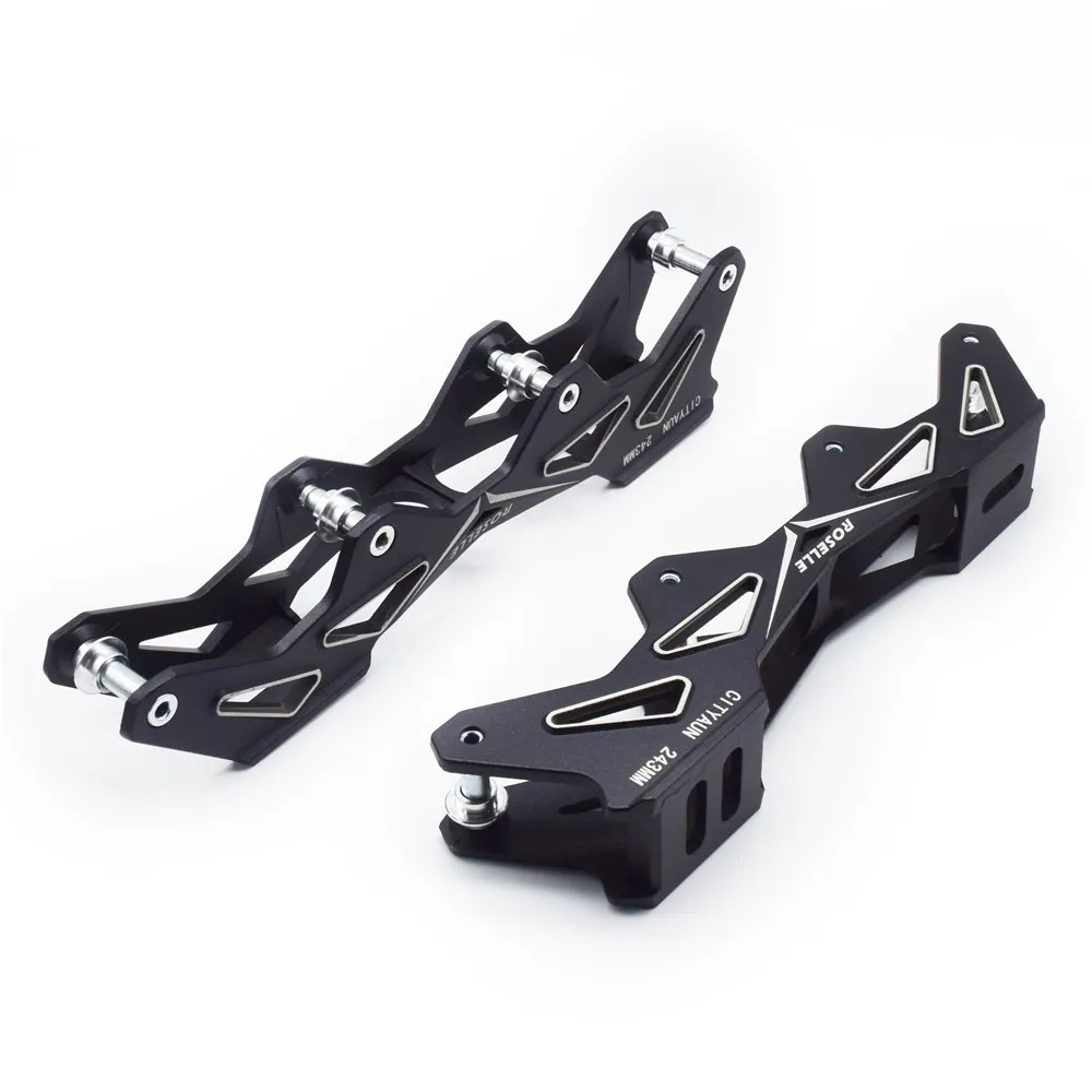 

231mm 243mm Roller Skates Frame 4X76MM 4X80MM Slalom Skating base CNC Alloy Shift Tyre 1 pair Plane Flat 165mm Adults Base