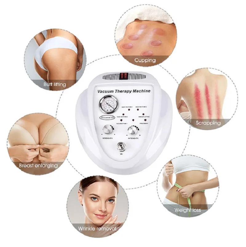 Vacuum Suction Cup Therapy Slimming Fat Removal Vacuum Massage Breast Massager Butt Lifting Machine