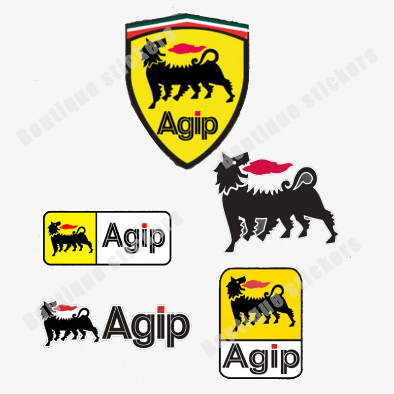 

Car Stickers Cover Scratches Agip Six-legged Dog Motor Oil Personalized Painting AgipLogo Custom Car Stickers Waterproof