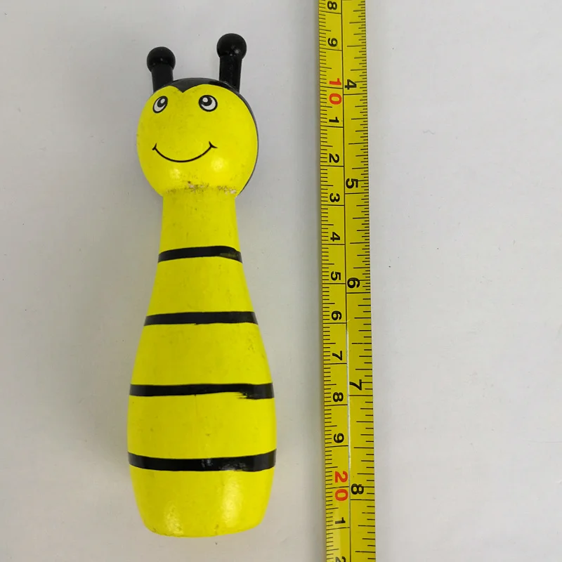 Wood Small Bowling Children Toys Multi-function Folding Cartoon Motifs Parent-child Toy Unisex Sports Animal Model 2021