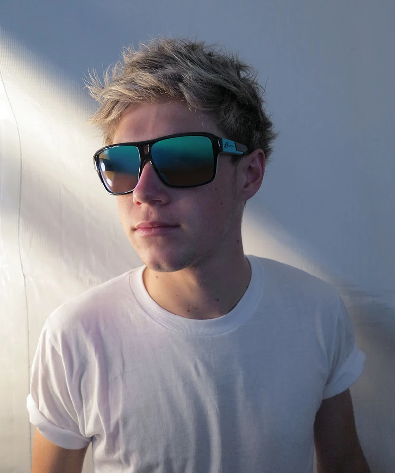 KDEAM Jam Lifestyle Herren-Sonnenbrille, polarisiert, quadratisch, übergroß, Blitzspiegel, Sonnenbrille, Hartbox im Lieferumfang enthalten – Detail 1