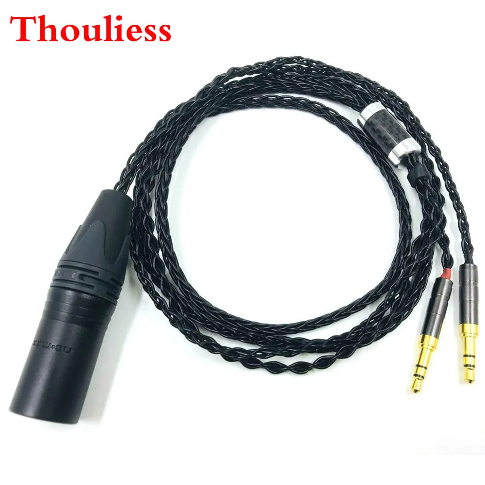 Thouliess HI-FI 4-pin XLR Male Balanced Headphone Upgrade Cable for Sundara Aventho focal elegia t1 t5p D7200 D600 D7100 MDR-Z7