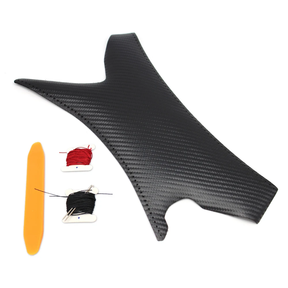 Inner Handle Cover For BMW 3 Series E90 E91 05-12 Hand Sewing Interior Right/Left Door Handle Pull Microfiber Leather Cover Trim