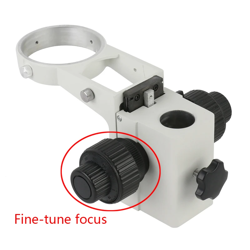 Diâmetro Instalar 32 mm 25 mm Zoom Microscópios Estéreo Fino Ajustável Suporte de Focagem Suporte para Microscópio Tinocular 76 mm