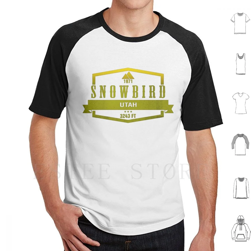 Snowbird Ski Resort T Shirt Men Cotton 6xl Holiday Mountain Park Resort Ski Resort Skier Skiers Skiing Snow Snow Bird Snowbird