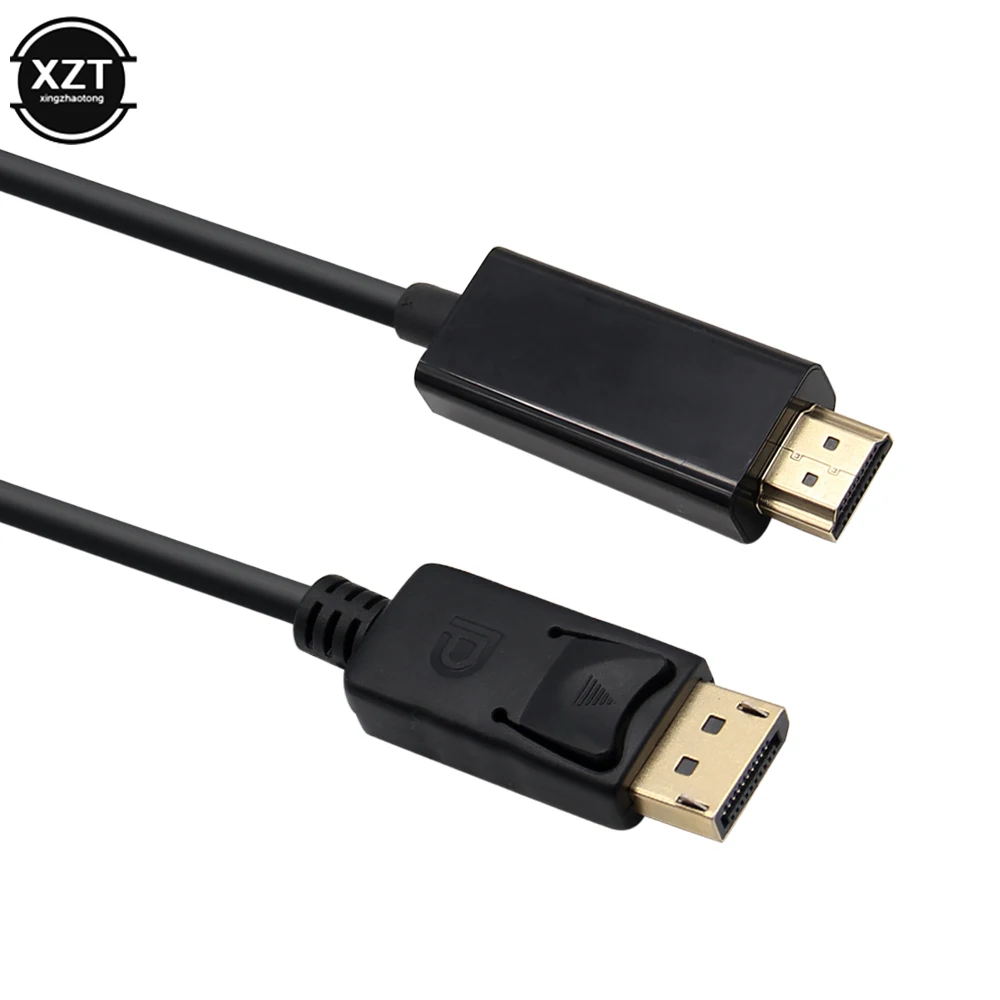 3m/1.8m DP to HDMI-compatible Cable Adapter Male to Male for HP/DELL Lenovo Laptop PC Display Port to 4K 30Hz / 1080P HDTV