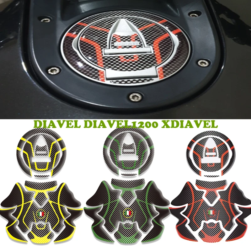 

KODASKIN Protection Motorcycle Gas fuel Tank Cap Pad StickerS Decals protector fit for DUCATI DIAVEL DIAVEL1200 XDIAVEL