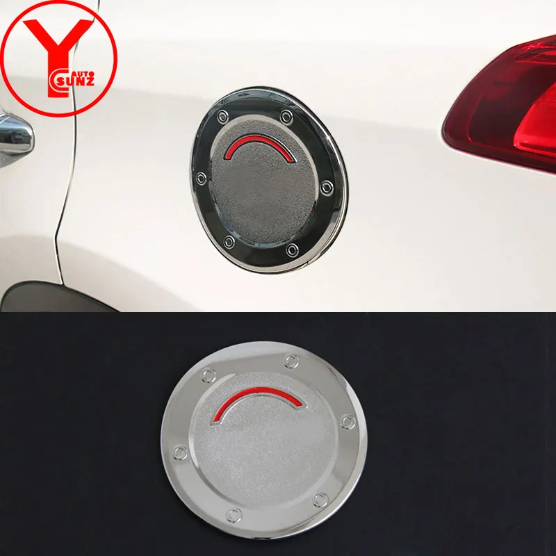 

Exterior Fuel Tank Cover Chromium Styling ABS Plastic Gas Cover Sticker For Toyota Rav4 2014 2015 2016 2017 Auto Car Accessories