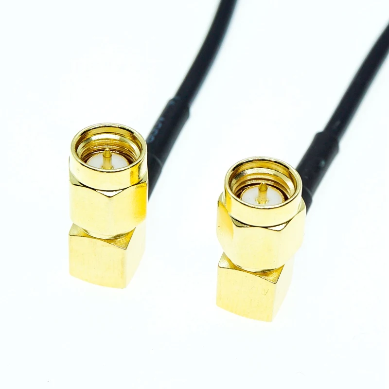 

SMA Male Right Angle To SMA Male Right Angle RA 90 Degree Coax RF RG174 Cable Lot RF Jumper Pigtail