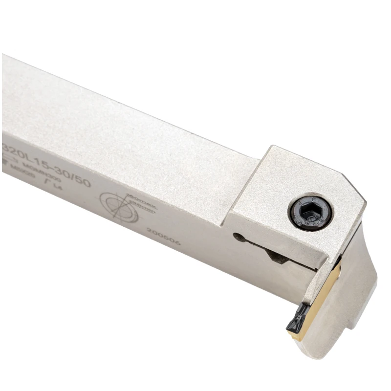 Imagem -03 - Mgfv Cnc 7-shaped Torno Ferramenta de Corte Barra de Entalho Branco com Rosto Circular Grooving Torneamento Ferramenta Titular Mgfv325l15 Mgfv320l15