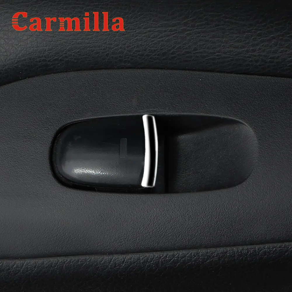 Carmilla Car Styling for Renault Koleos Samsung QM6 2017 - 2020 Interior Window Lifte Protection Cover Trim Sticker