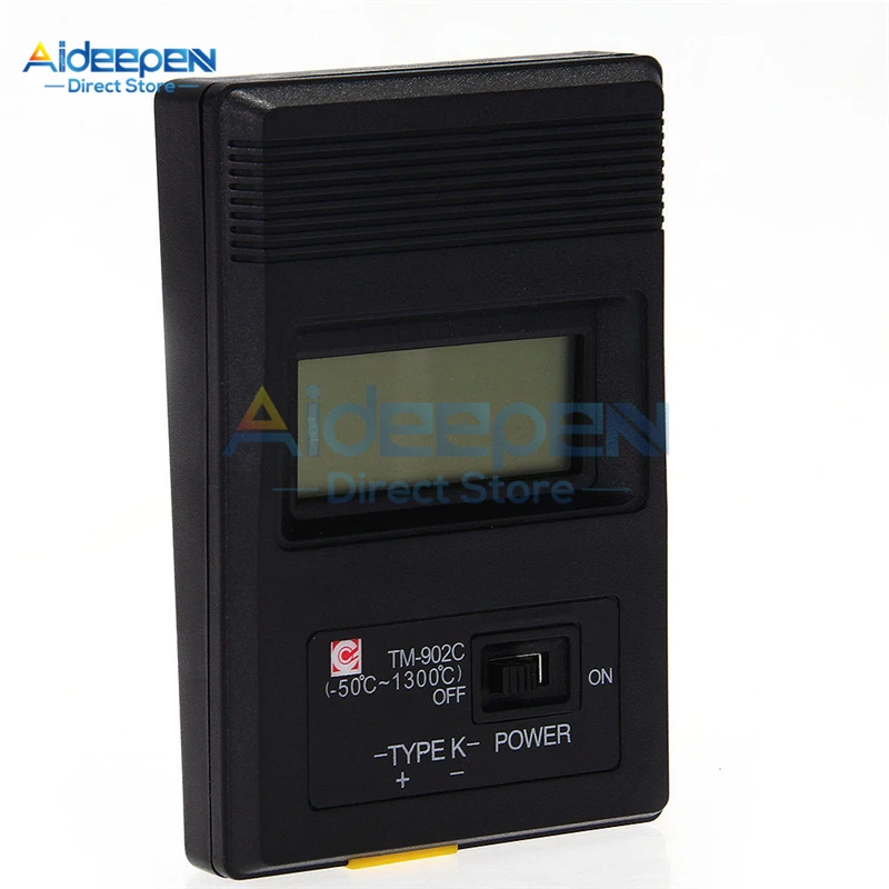 TM-902C Temperature Meter TM902C Digital K Type Thermometer Sensor + Thermocouple Probe Detector Needle