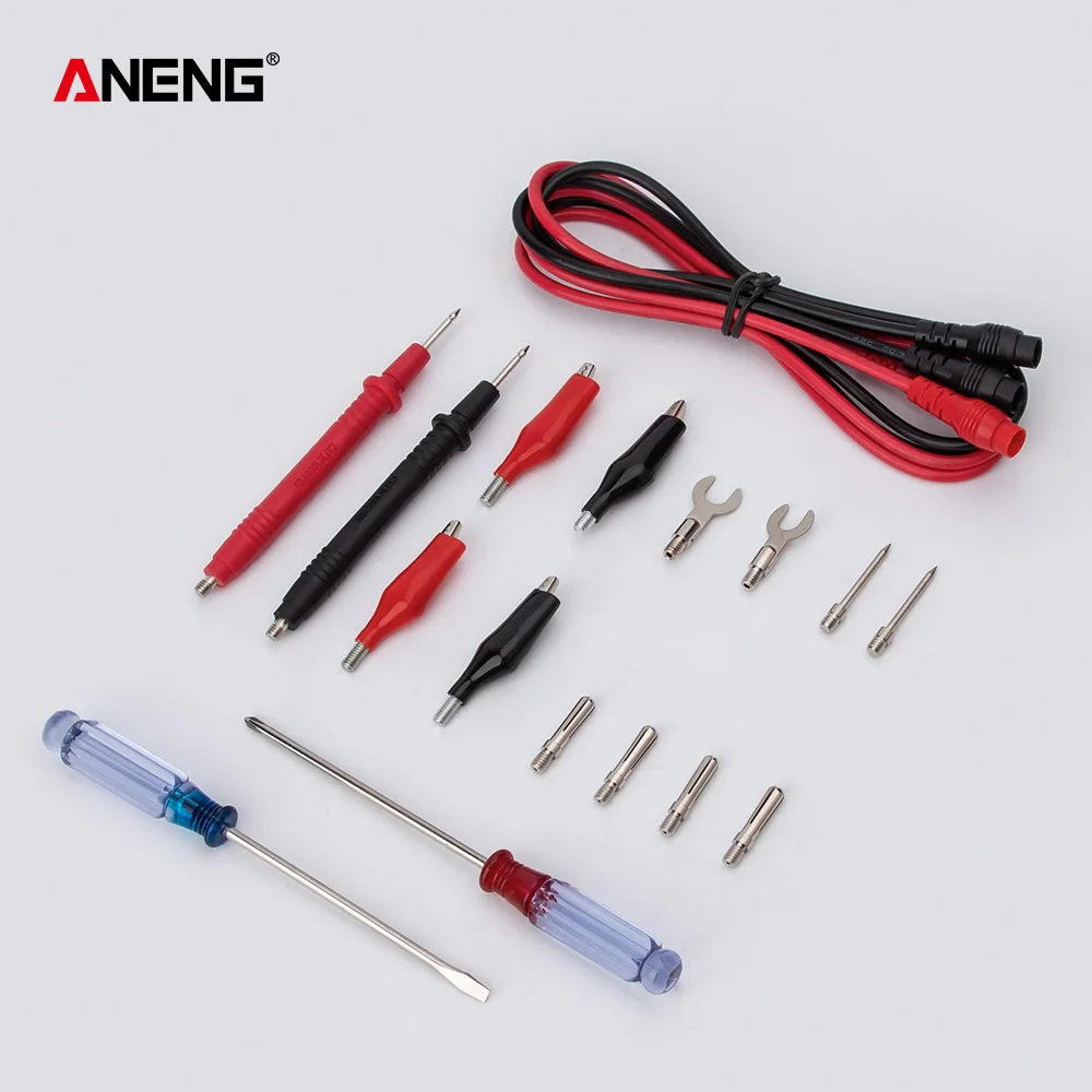 18pcs Tip Needle Multimeter Meter Test Lead Probe Wire Pen Cable Tester 1000V 10A Universal Digital Probe for FLUKE for Vichy