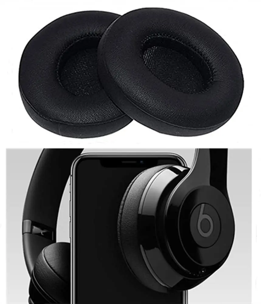 وسائد أذن بديلة Solo 3.0 متوافقة مع سماعات الرأس اللاسلكية Beats Solo2 Solo3