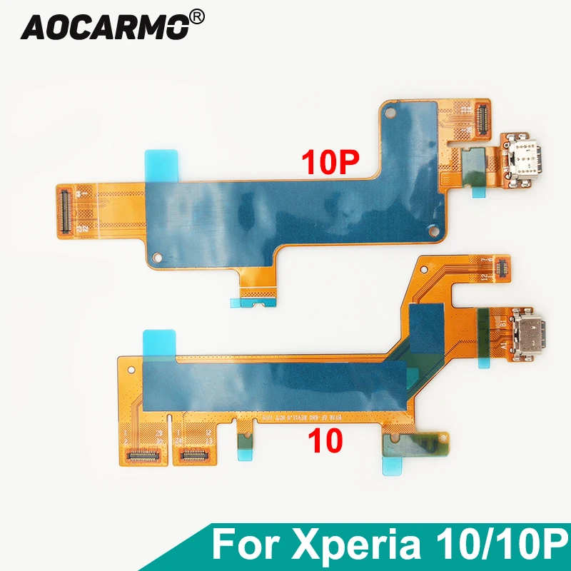 Aocarmo For Sony Xperia 10 / 10 Plus X10 X10P Type-C USB Charger Dock Charging Port Connector Flex Cable