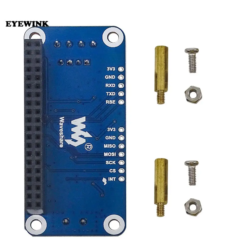 Waveshare RS485 CAN HAT für Raspberry Pi Zero/Zero W/Zero WH/2B/3B/3B+, Onboard CAN Controller: MCP2515,485 Transceiver: SP3485,