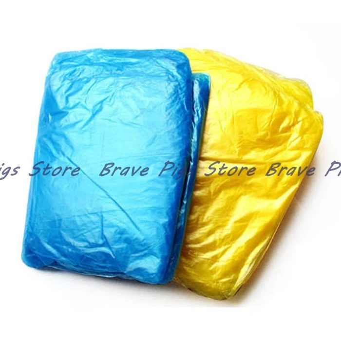 Disposable Raincoat Adult Emergency Waterproof Hood Poncho Travel Camping Must Rain Coat Unisex