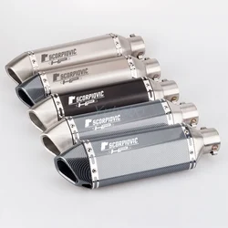 Slip-on Motorcycle Muffler Inlet 51mm Universal Modified Exhaust Pipe ER6N CBR250R MT07 FZ6 R6 R1 R15 CBR300 Z1000 Z900 Silencer
