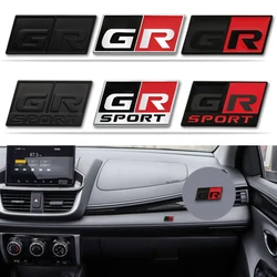 3D GR SPORT Car Interior Metal Sticker Emblem Car Decal For Rav4 Harrier Avensis Auris Camry Prius Car Styling